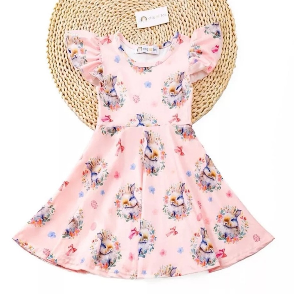 Okie and lou girls Easter dress size 4T